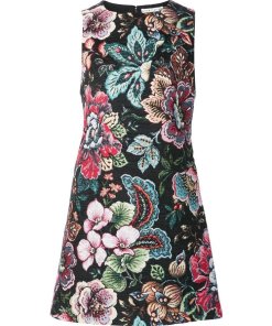 Alice + Olivia Floral Jacquard Mini Dress