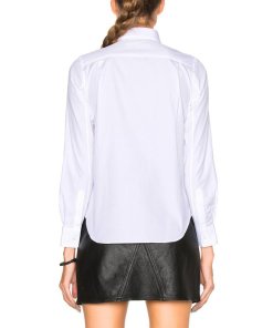 Comme des Garçons PLAY Red Emblem Button Down Shirt