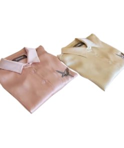 Reformation Parry Embroidered Silk Shirt
