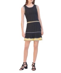 Sandro Nestor Knit Sleeveless Top & Flared Skirt Set