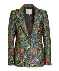 3.1 Phillip Lim Floral Jacquard Single-Button Blazer