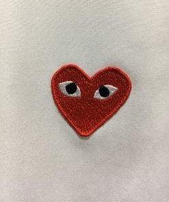 Comme des Garçons PLAY Red Emblem Button Down Shirt