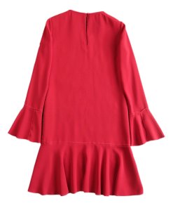 Theory Marah Pleated Crepe Mini Dress
