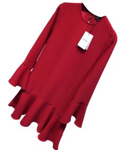 Theory Marah Pleated Crepe Mini Dress