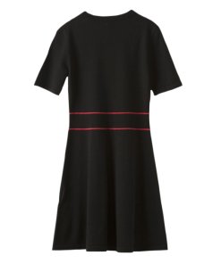Burberry London Button Detail Cotton Blend Dress
