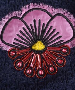 Kenzo Tanami Embroidered Applique Sweater & Skirt