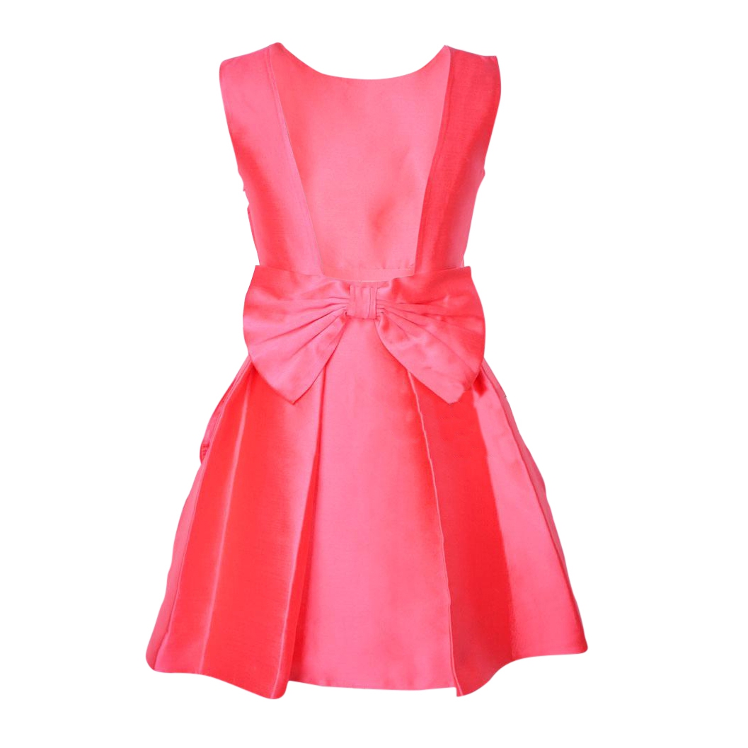 women's hot pink maxi dress Hot Pink Halter Long Dress With Knot Detail