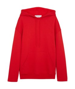 Balenciaga Hooded Cotton Jersey Sweatshirt