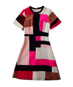 Kate Spade Effie Colorblock Short-Sleeve Dress