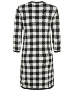 Maje Rimia Check Knit Mini Dress