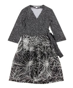 Diane von Furstenberg Jewel Stella & Lightbeam Print Wrap Dress