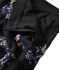 Nicholas Floral Tiered Flare Midi Skirt