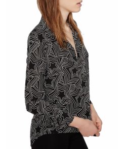 Equipment x Kate Moss Trippy Stars Print Silk Shirt