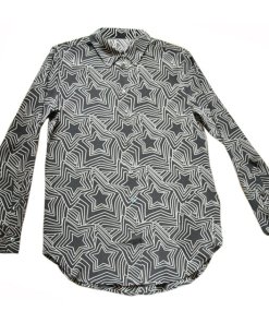 Equipment x Kate Moss Trippy Stars Print Silk Shirt