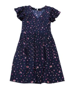 Rebecca Taylor Mia Floral V-Neck Dress