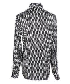 Equipment X Kate Moss Shiloh Star Print Silk Pajama Shirt