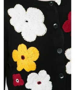 Alice + Olivia Lyndia Floral Embroidered Cardigan