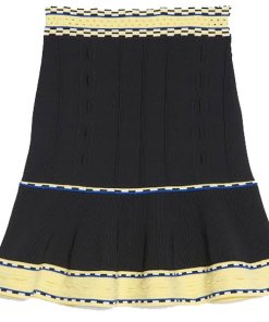 Sandro Nestor Knit Sleeveless Top & Flared Skirt Set