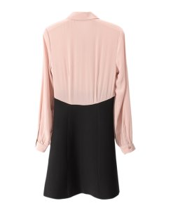 Miu Miu Ruffle Front Silk Crepe de Chine Mini Dress