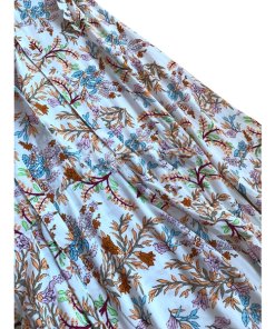 Maje Rixie Long Floral Crepe Dress