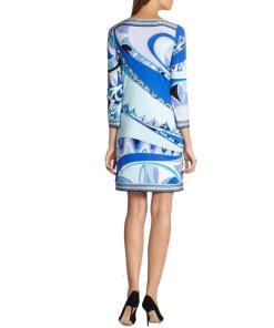 Emilio Pucci Printed V-Neck Kaftan Dress
