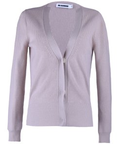 Jil Sander V-Neck Cashmere Blend Belted Cardigan