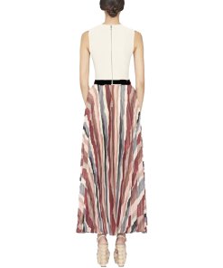 Alice + Olivia Shannon Pleated Maxi Skirt