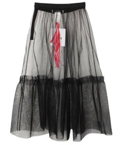 MSGM Two-Tier Tulle Midi Skirt