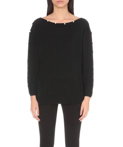 Sandro Maia Pearl Embellished Sweater