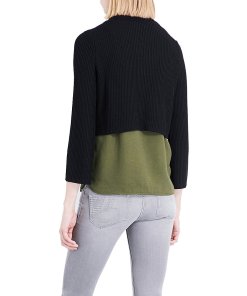 Maje Maroc Eyelet-Detail Cropped Cardigan