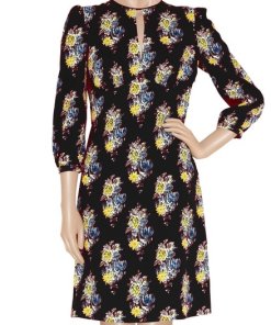 Miu Miu Floral Printed Crepe Dress
