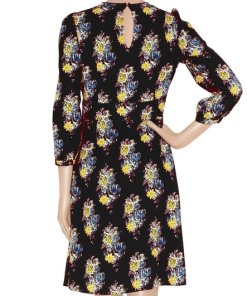 Miu Miu Floral Printed Crepe Dress
