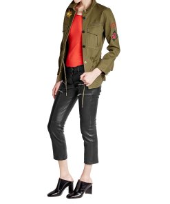 Zadig & Voltaire Embroidered Cotton Military Shirt