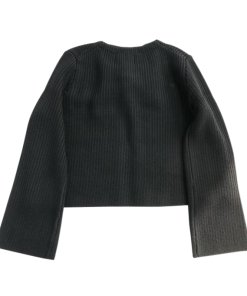 Maje Maroc Eyelet-Detail Cropped Cardigan