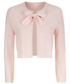 Maje Maroc Eyelet-Detail Cropped Cardigan