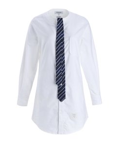Thom Browne Buttoned Tie Shirtdress  evaChic