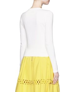 Alice + Olivia Stacey in NYC Mix Embroidery Cardigan