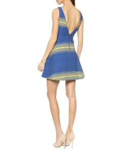Alice + Olivia Holis Striped Structured Dress