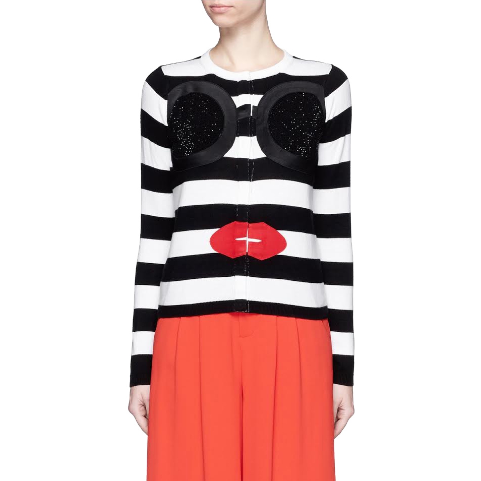 Alice + Olivia Stace Face Stripe Cardigan – evaChic