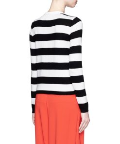 Alice + Olivia Stace Face Stripe Cardigan