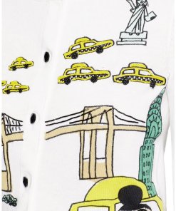 Alice + Olivia Stacey in NYC Mix Embroidery Cardigan