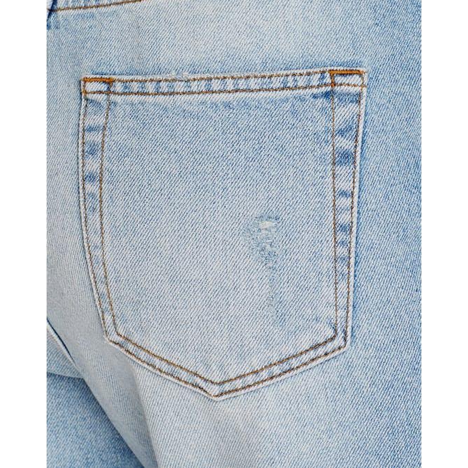 Sandro Monaco Embellished Patch Straight Leg Jeans