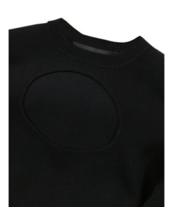 Proenza Schouler Circle Cut-Out Cropped Sweater