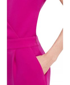 Diane von Furstenberg Emerson Crepe Surplice Jumpsuit