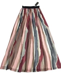 Alice + Olivia Shannon Pleated Maxi Skirt