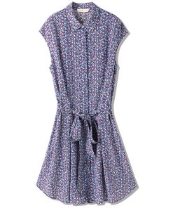 Tory Burch Gigi Printed Mini Shirtdress