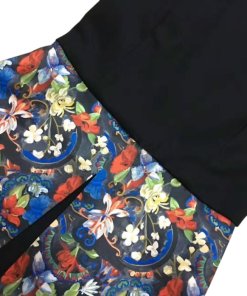 Alice + Olivia Floral Print Combo A-Line Dress