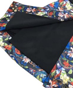 Alice + Olivia Floral Print Combo A-Line Dress