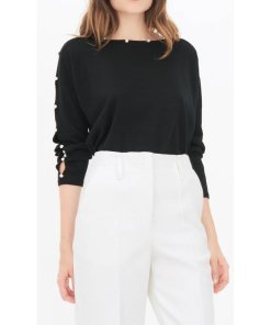 Sandro Maia Pearl Embellished Sweater