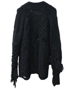 Zadig & Voltaire Distressed Wool Blend Cardigan